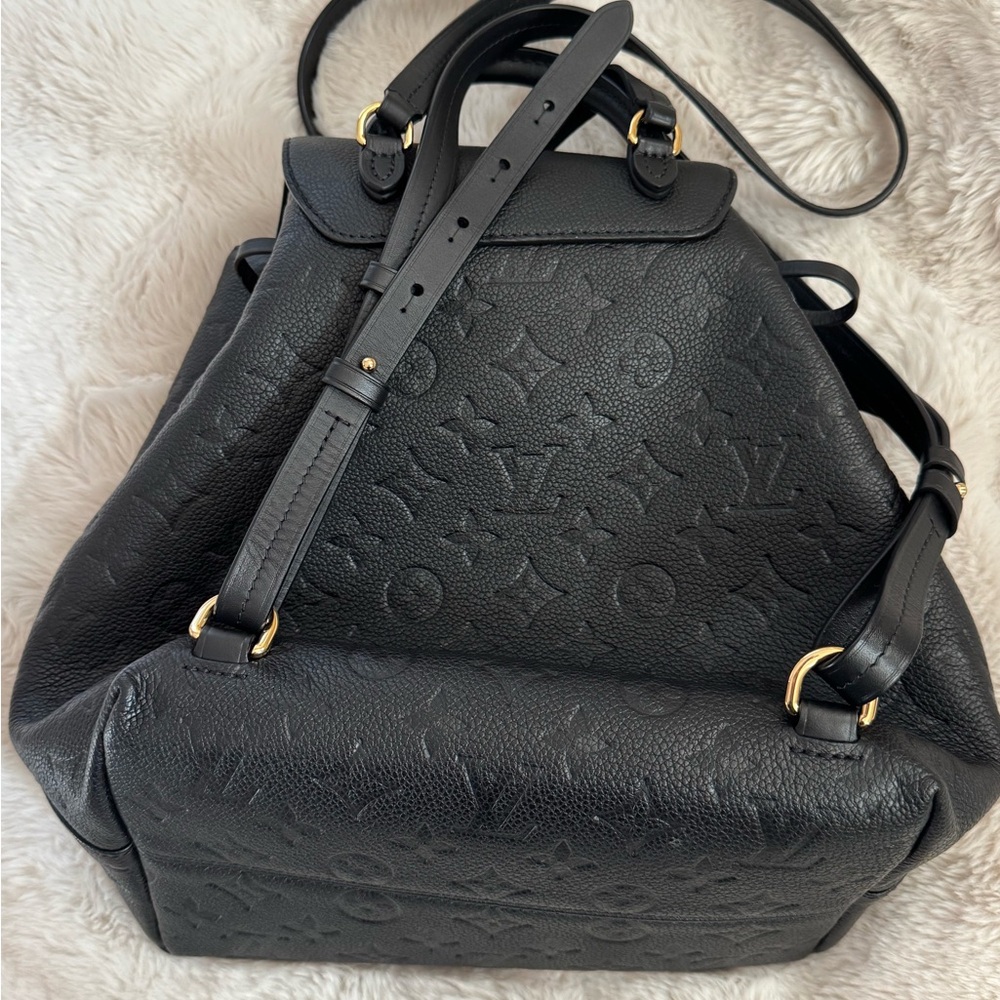 Louis Vuitton Montsouris PM Backpack in Empriente Noir - Picture 6 of 13